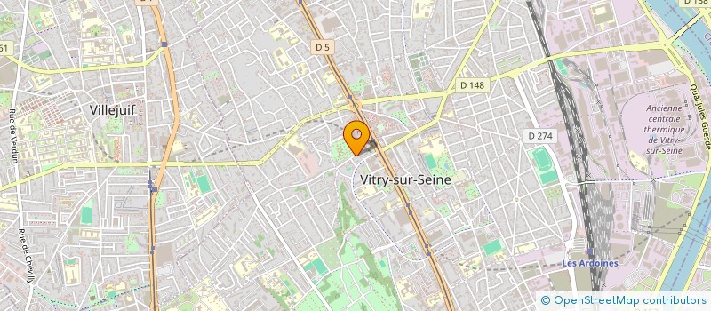 localisation de l'entreprise MADAME CELINE TAGAND à VITRY-SUR-SEINE
