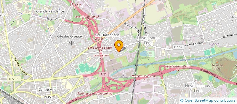 localisation de l'entreprise MADAME CELINE TAISNE  LOISON-SOUS-LENS