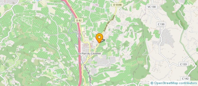 localisation de l'entreprise MADAME CELINE TAMBON  LE CASTELLET