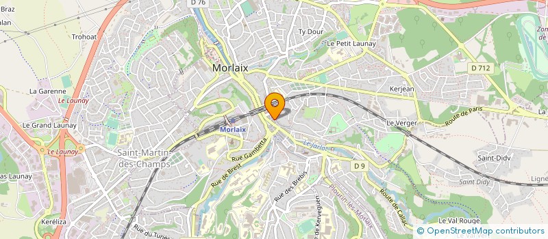localisation de l'entreprise MADAME CELINE TANGUY à MORLAIX