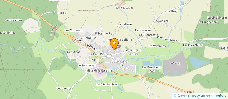 localisation de l'entreprise MADAME CELINE TARDIF à SOUVIGNE