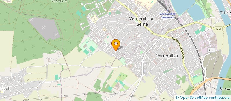 localisation de l'entreprise MADAME CELINE TAVERGNIER à VAUX-SUR-SEINE