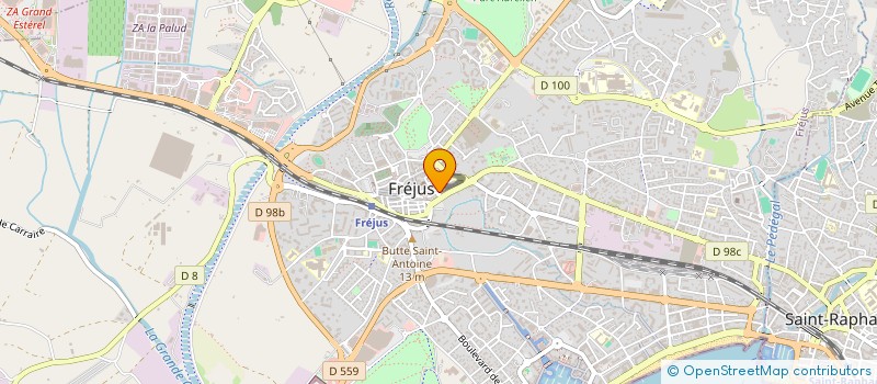 localisation de l'entreprise MADAME CELINE TAVERNELLI à FREJUS