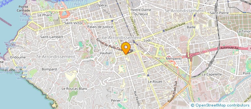 localisation de l'entreprise MADAME CELINE TCHARBATCHIAN  MARSEILLE