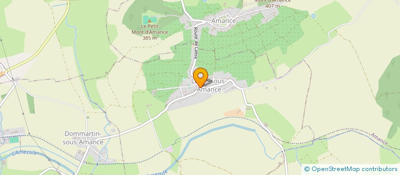 localisation de l'entreprise MADAME CELINE TERRIER  LAITRE-SOUS-AMANCE