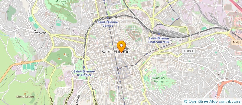 localisation de l'entreprise MADAME CELINE TERZIAN  SAINT-ETIENNE