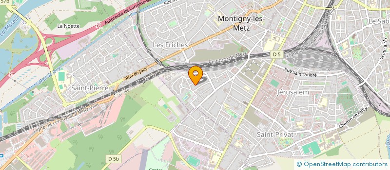 localisation de l'entreprise MADAME CELINE TESTEVUIDE à MONTIGNY-LES-METZ