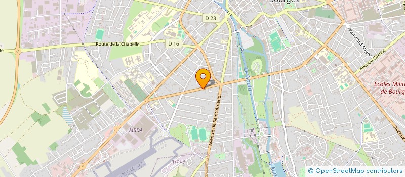 localisation de l'entreprise MADAME CELINE TETILLON  BOURGES