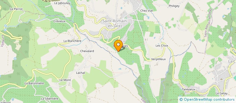 localisation de l'entreprise MADAME CELINE THELISSON  SAINT-ROMAIN-EN-JAREZ