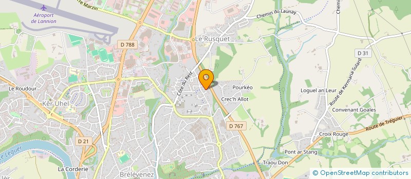 localisation de l'entreprise MADAME CELINE THEPAULT à LANNION