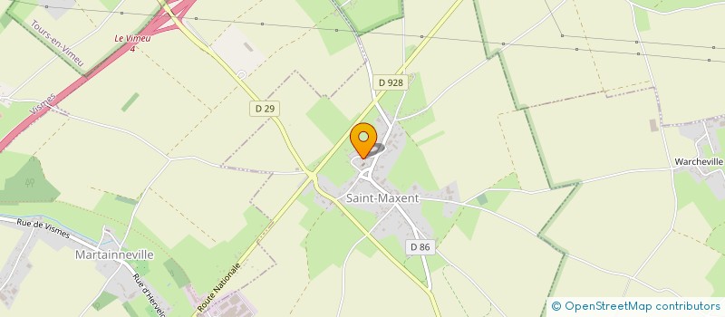 localisation de l'entreprise MADAME CELINE THERAS  SAINT-MAXENT