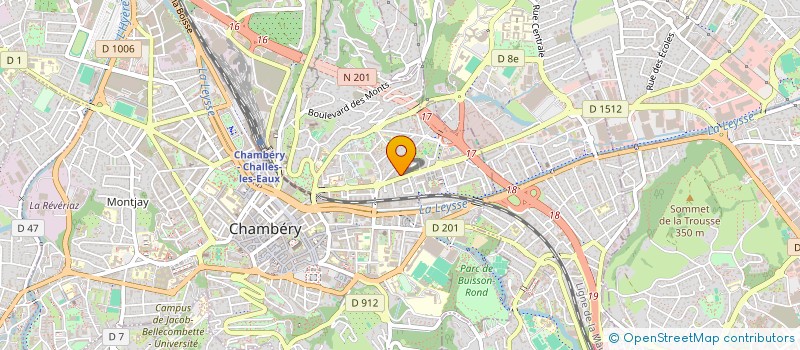 localisation de l'entreprise MADAME CELINE THERAULAZ  CHAMBERY