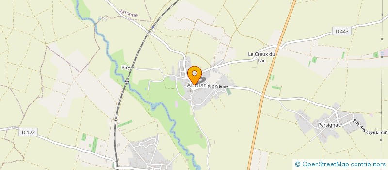 localisation de l'entreprise MADAME CELINE THEVENON  AUBIAT