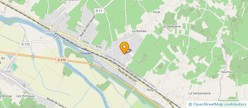 localisation de l'entreprise MADAME CELINE THIAUX  THESEE