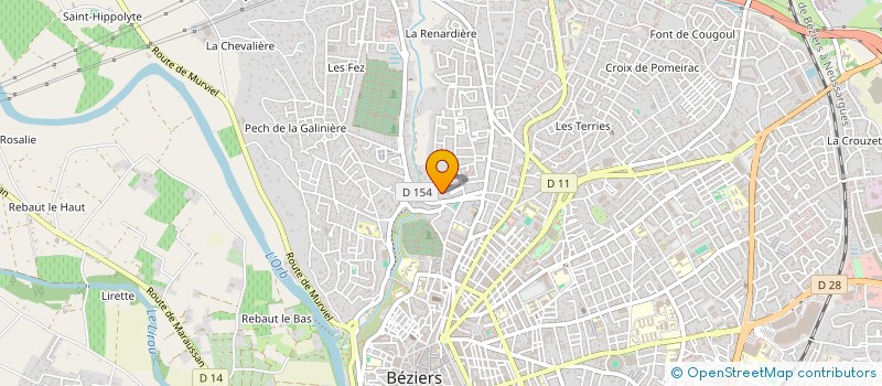 localisation de l'entreprise MADAME CELINE THIRY à BEZIERS