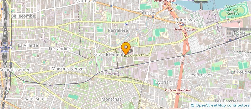 localisation de l'entreprise MADAME CELINE THIRY  VILLEURBANNE