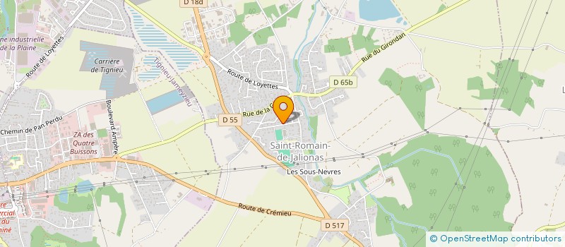 localisation de l'entreprise MADAME CELINE THOLLON  SAINT-ROMAIN-DE-JALIONAS