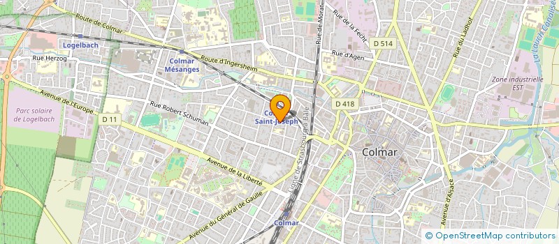 localisation de l'entreprise MADAME CELINE THOMAS  COLMAR