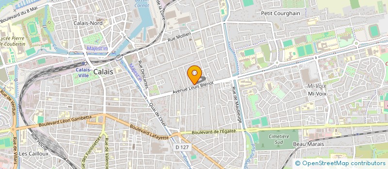 localisation de l'entreprise MADAME CELINE THOMAS  CALAIS