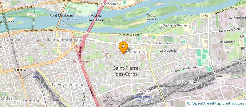localisation de l'entreprise MADAME CELINE THOREAU  SAINT-PIERRE-DES-CORPS