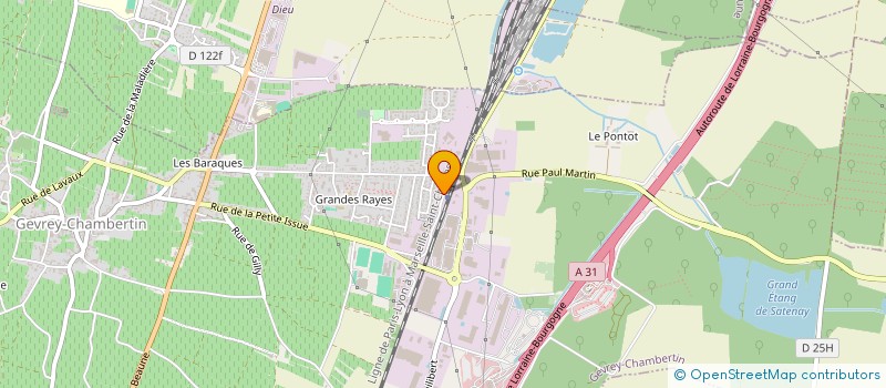 localisation de l'entreprise MADAME CELINE THOURET  CORCELLES-LES-CITEAUX