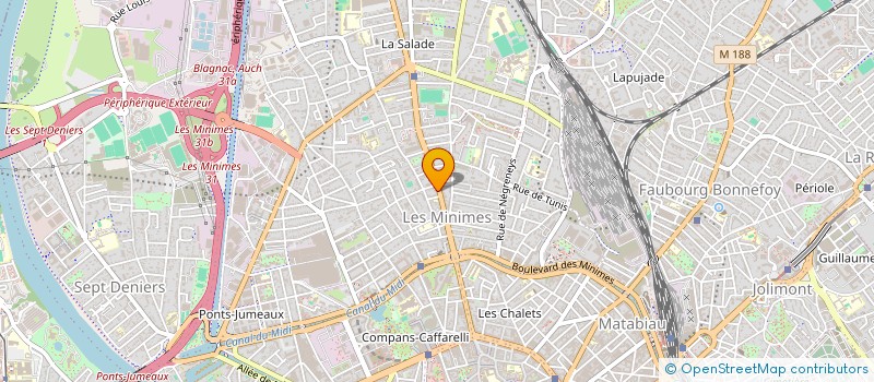 localisation de l'entreprise MADAME CELINE THRONION  TOULOUSE