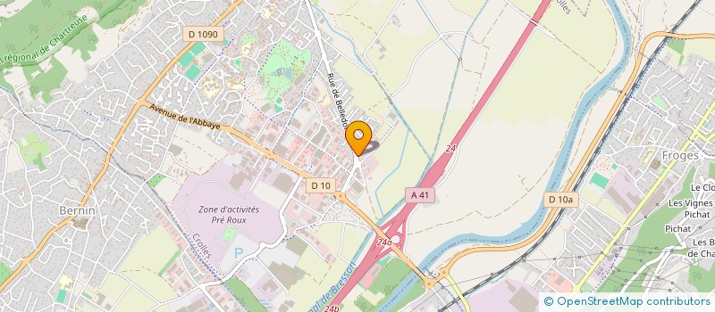 localisation de l'entreprise MADAME CELINE THUROT  CROLLES