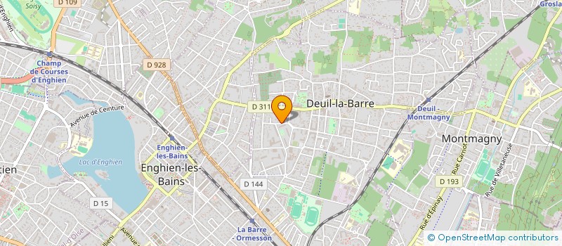 localisation de l'entreprise MADAME CELINE TILLIET à DEUIL-LA-BARRE