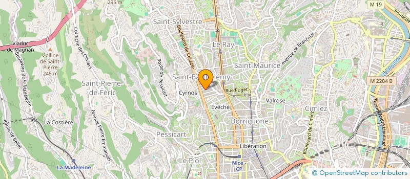 localisation de l'entreprise MADAME CELINE TISSEUR  NICE