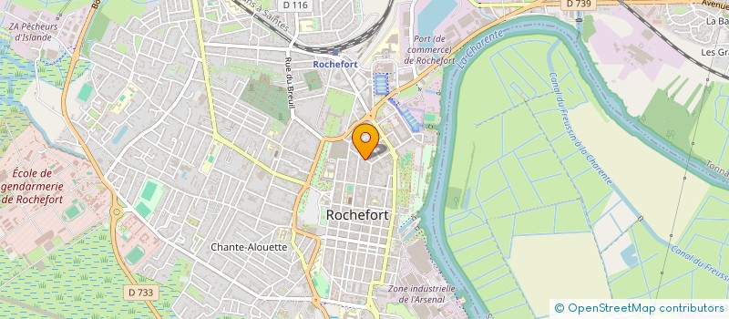 localisation de l'entreprise MADAME CELINE TIXIER  ROCHEFORT