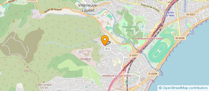 localisation de l'entreprise MADAME CELINE TONIN à VILLENEUVE-LOUBET