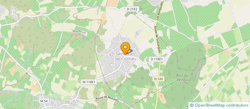 localisation de l'entreprise MADAME CELINE TOUPET  SAINT-JEAN-DE-CORNIES