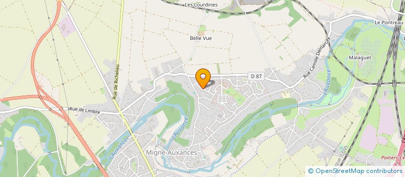 localisation de l'entreprise MADAME CELINE TOURBILLON  MIGNE-AUXANCES