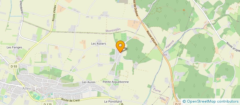 localisation de l'entreprise MADAME CELINE TRIBOULET à ALLEX