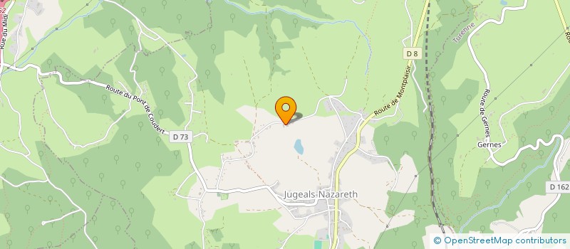 localisation de l'entreprise MADAME CELINE TRONCHE  JUGEALS-NAZARETH