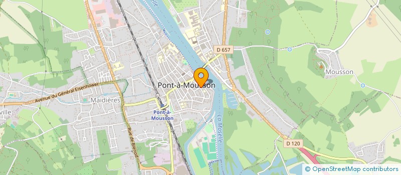 localisation de l'entreprise MADAME CELINE TRUR  PONT-A-MOUSSON