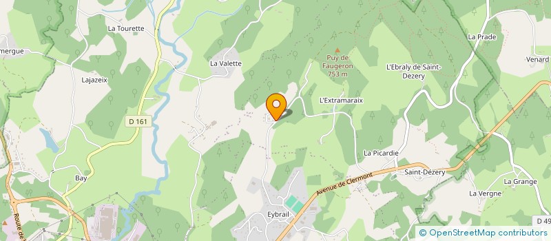 localisation de l'entreprise MADAME CELINE TUAILLON  USSEL