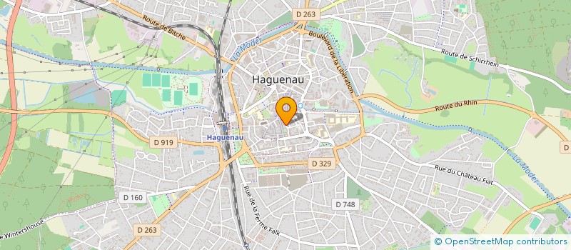 localisation de l'entreprise MADAME CELINE UHLRICH  HAGUENAU