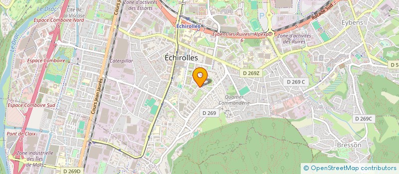 localisation de l'entreprise MADAME CELINE UOMOBONO  ECHIROLLES