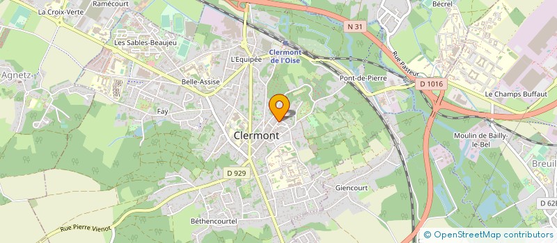 localisation de l'entreprise MADAME CELINE VALADE à CLERMONT