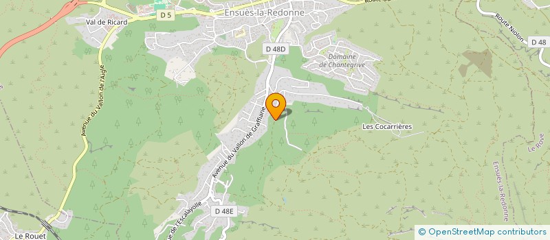 localisation de l'entreprise MADAME CELINE VALLETTI  ENSUES-LA-REDONNE