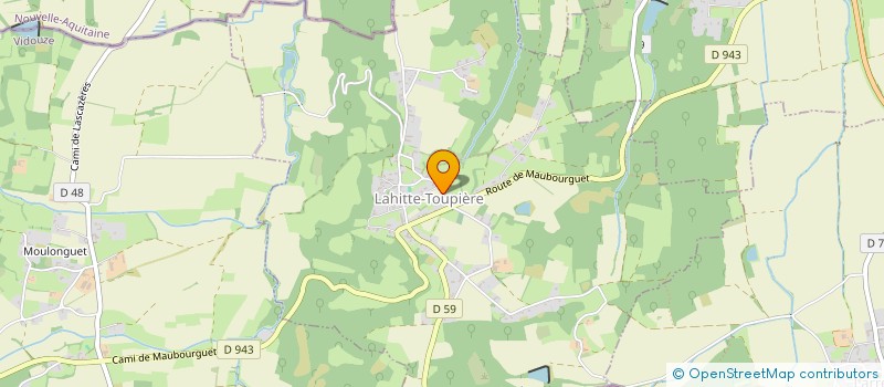 localisation de l'entreprise MADAME CELINE VALLOIS  LAHITTE-TOUPIERE