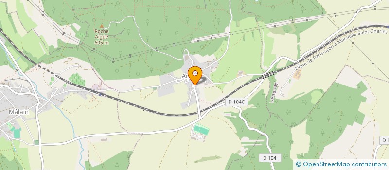 localisation de l'entreprise MADAME CELINE VALLOT  ANCEY