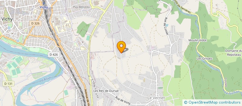 localisation de l'entreprise MADAME CELINE VANCLOOSTER  LE VERNET