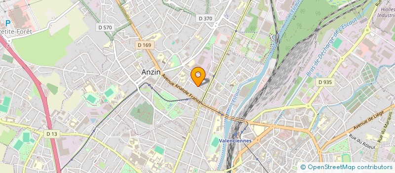 localisation de l'entreprise MADAME CELINE VANDENELSKEN  ANZIN