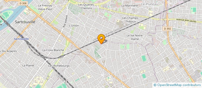 localisation de l'entreprise MADAME CELINE VANDERSWAEN  HOUILLES