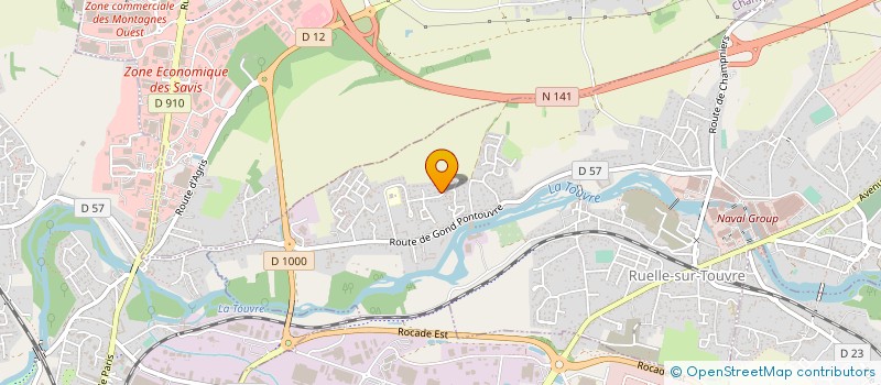 localisation de l'entreprise MADAME CELINE VANDRISSE  RUELLE-SUR-TOUVRE