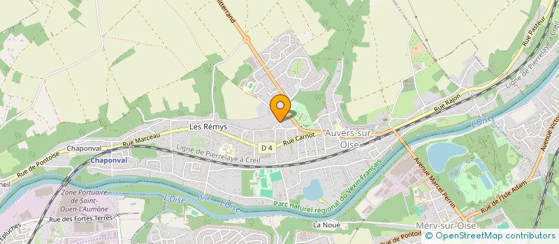 localisation de l'entreprise MADAME CELINE VANHAUTERE à AUVERS-SUR-OISE