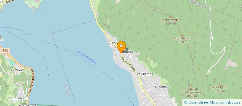 localisation de l'entreprise MADAME CELINE VANIER  VEYRIER-DU-LAC