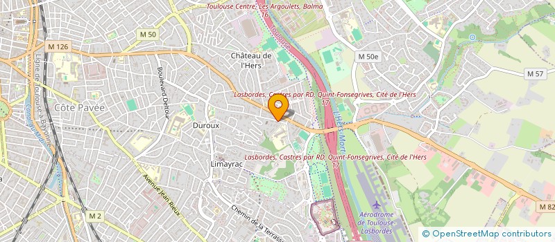 localisation de l'entreprise MADAME CELINE VANPOULLE  CASTELGINEST